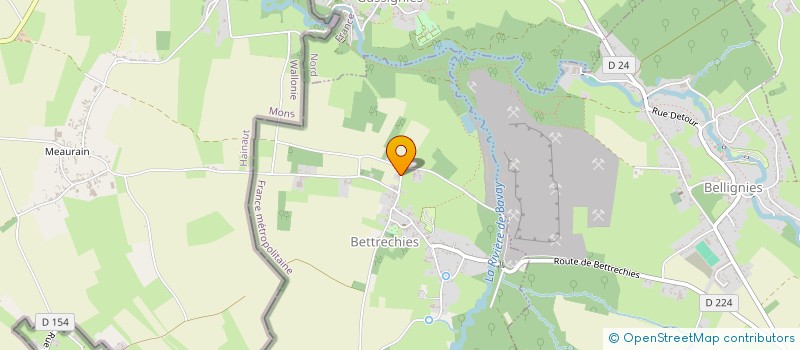localisation de l'entreprise MONSIEUR STEPHANE HANNECART  BETTRECHIES