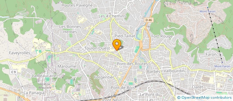 localisation de l'entreprise MONSIEUR STEPHANE HARDY  TOULON