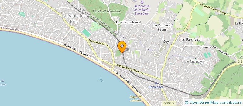 localisation de l'entreprise MONSIEUR STEPHANE HAREL à LA BAULE-ESCOUBLAC