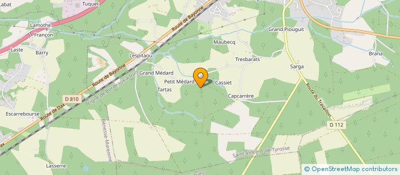 localisation de l'entreprise MONSIEUR STEPHANE HARGOUS  SAINT-JEAN-DE-MARSACQ