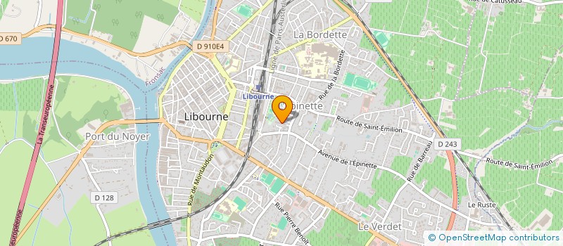 localisation de l'entreprise MONSIEUR STEPHANE HARLE à LIBOURNE