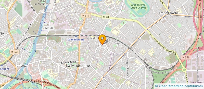 localisation de l'entreprise MONSIEUR STEPHANE HAUDEGON à MARCQ-EN-BARŒUL