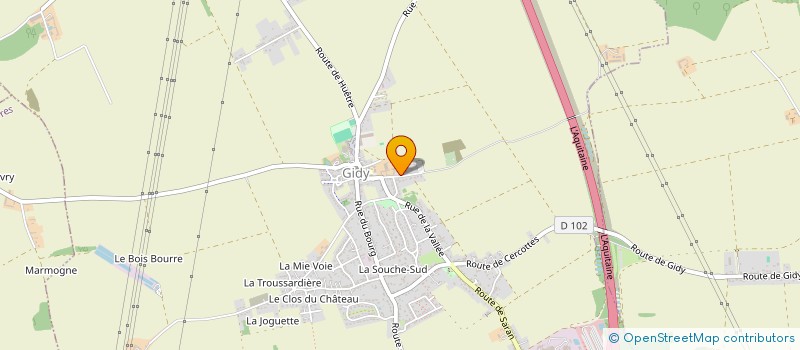 localisation de l'entreprise MONSIEUR STEPHANE HAUTIER à GIDY