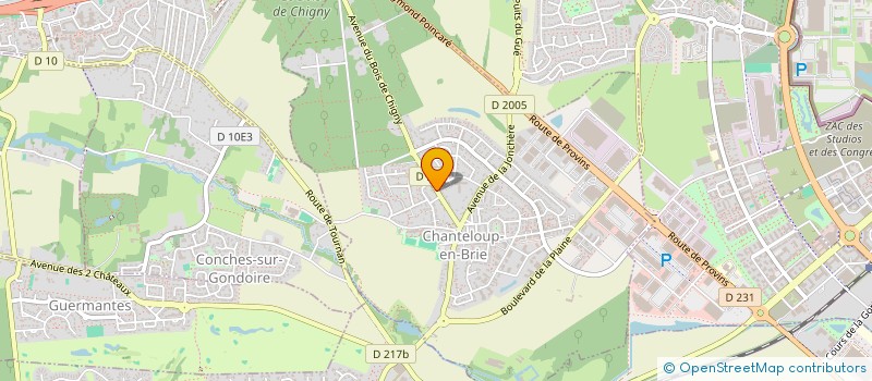 localisation de l'entreprise MONSIEUR STEPHANE HAUTON  CHANTELOUP-EN-BRIE