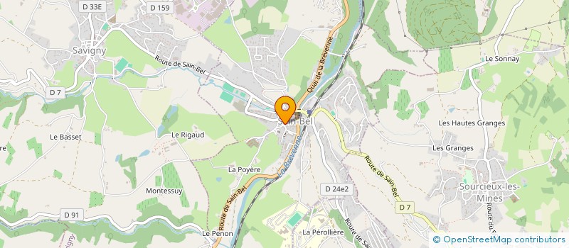 localisation de l'entreprise MONSIEUR STEPHANE HENNEQUIN  SAIN-BEL