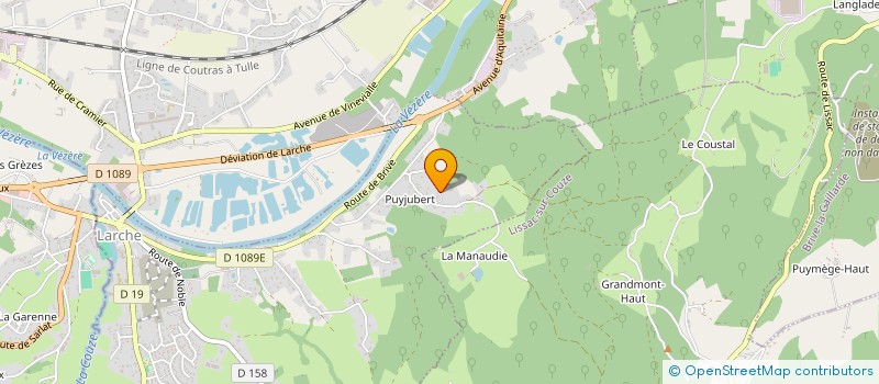 localisation de l'entreprise MONSIEUR STEPHANE HENRY  LARCHE