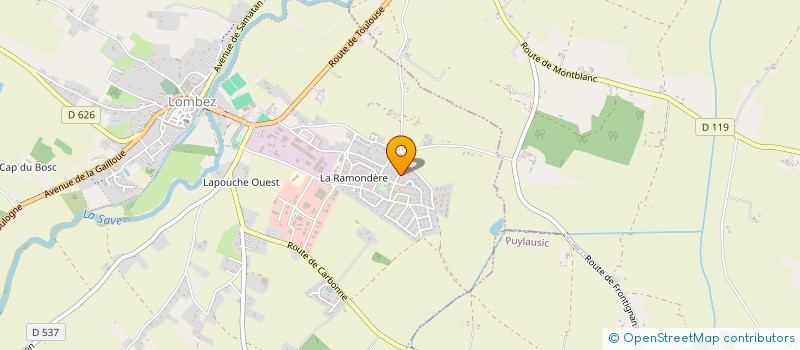 localisation de l'entreprise MONSIEUR STEPHANE HERMELIN  MONTAIGUT-SUR-SAVE