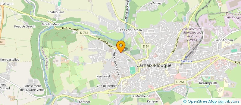 localisation de l'entreprise MONSIEUR STEPHANE HERVE à CARHAIX-PLOUGUER