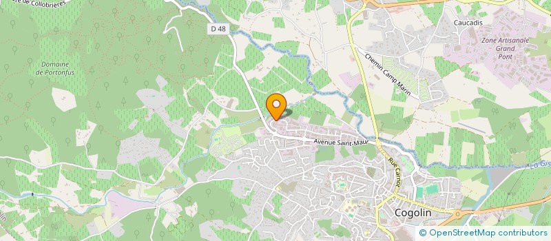 localisation de l'entreprise MONSIEUR STEPHANE HODANGER  COGOLIN