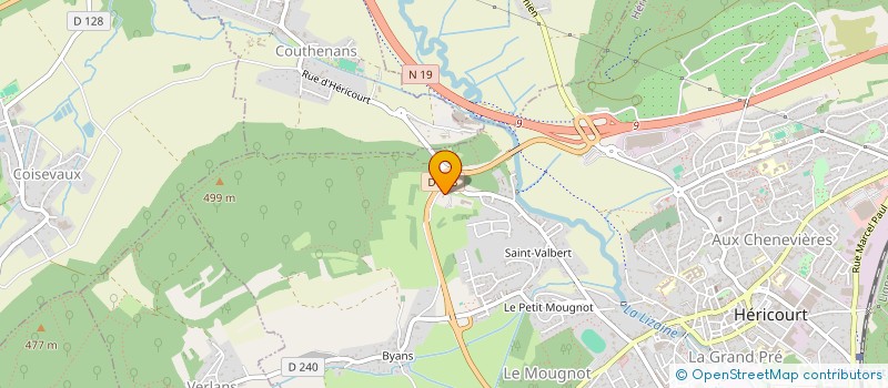 localisation de l'entreprise MONSIEUR STEPHANE HOFFERT  HERICOURT