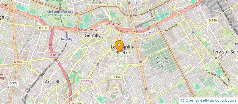 localisation de l'entreprise MONSIEUR STEPHANE HUA  LE KREMLIN-BICETRE