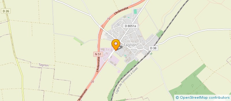 localisation de l'entreprise MONSIEUR STEPHANE HUBERT  TAGNON