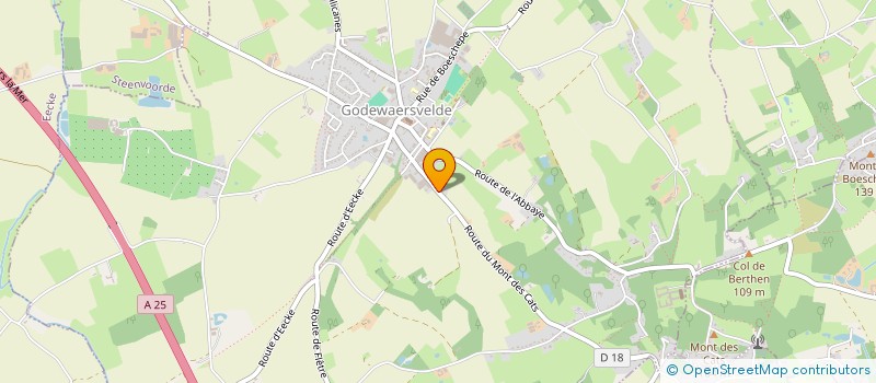 localisation de l'entreprise MONSIEUR STEPHANE HUBERT  GODEWAERSVELDE