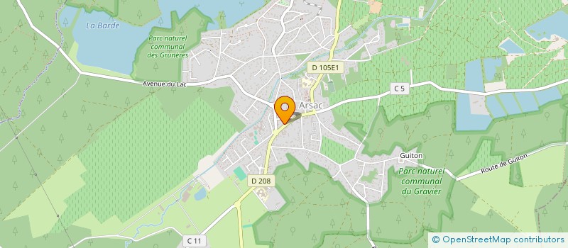 localisation de l'entreprise MONSIEUR STEPHANE HUGON  ARSAC