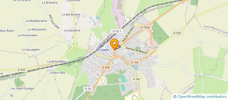 localisation de l'entreprise MONSIEUR STEPHANE HUGUENIN à LA LOUPE