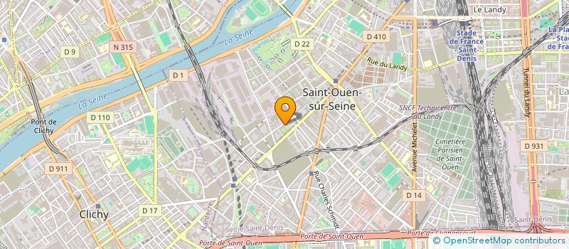 localisation de l'entreprise MONSIEUR STEPHANE HUGUET à SAINT-OUEN-SUR-SEINE