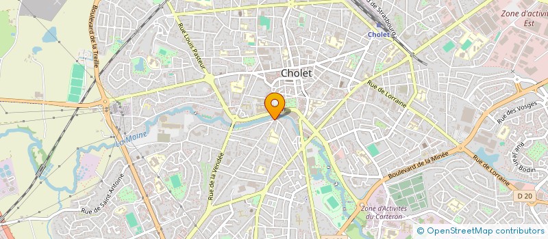 localisation de l'entreprise MONSIEUR STEPHANE HUTEAU  CHOLET