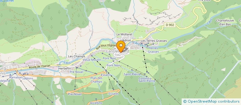 localisation de l'entreprise MONSIEUR STEPHANE HUTTAUX  VAL-CENIS