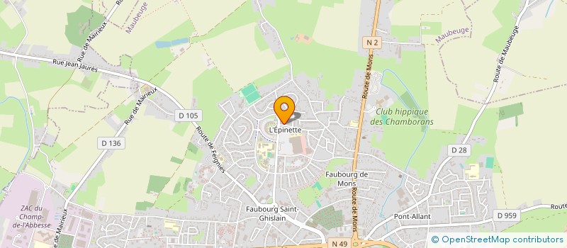 localisation de l'entreprise MONSIEUR STEPHANE ICSHENKOF  MAUBEUGE