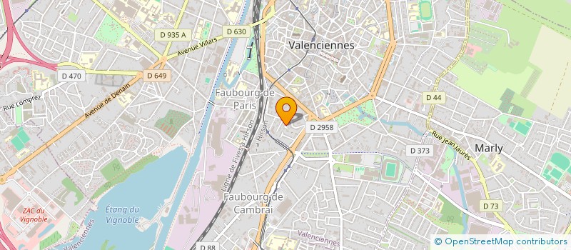 localisation de l'entreprise MONSIEUR STEPHANE INTILE à VALENCIENNES