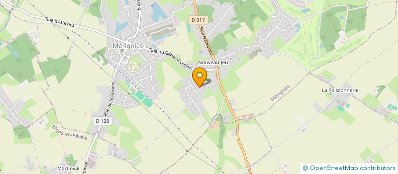 localisation de l'entreprise MONSIEUR STEPHANE ISAERT  MERIGNIES