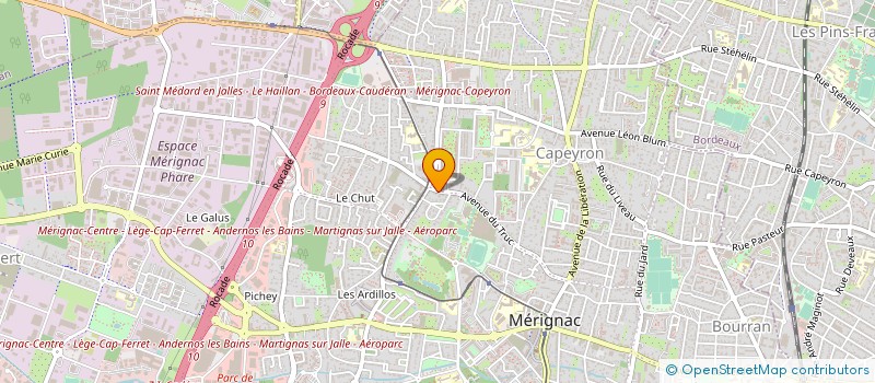 localisation de l'entreprise MONSIEUR STEPHANE IZARD  MERIGNAC