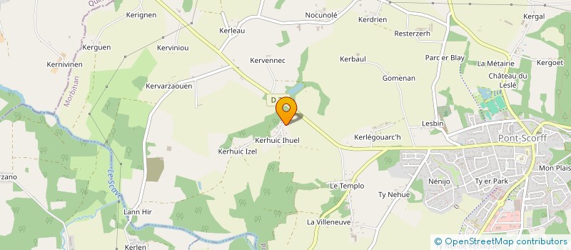 localisation de l'entreprise MONSIEUR STEPHANE JACGORNO  PONT-SCORFF