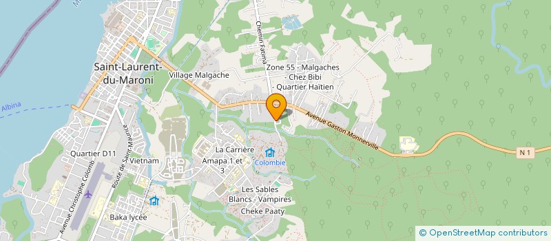 localisation de l'entreprise MONSIEUR STEPHANE JACKIE  SAINT-LAURENT-DU-MARONI