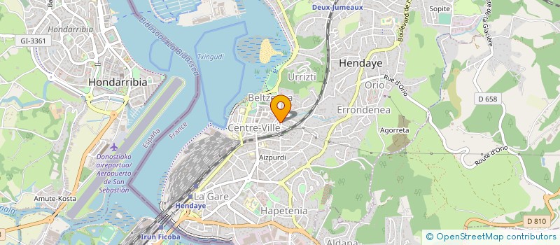 localisation de l'entreprise MONSIEUR STEPHANE JACQUET  HENDAYE