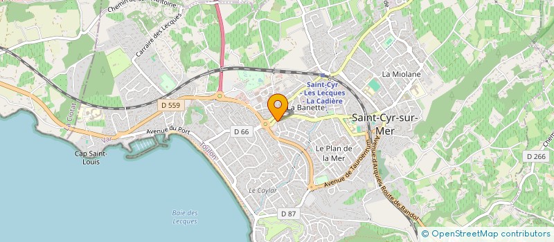 localisation de l'entreprise MONSIEUR STEPHANE JACQUET  SAINT-CYR-SUR-MER