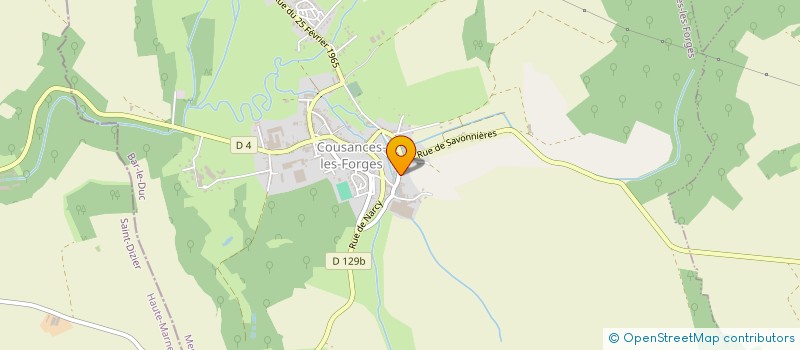 localisation de l'entreprise MONSIEUR STEPHANE JACQUOT à COUSANCES-LES-FORGES