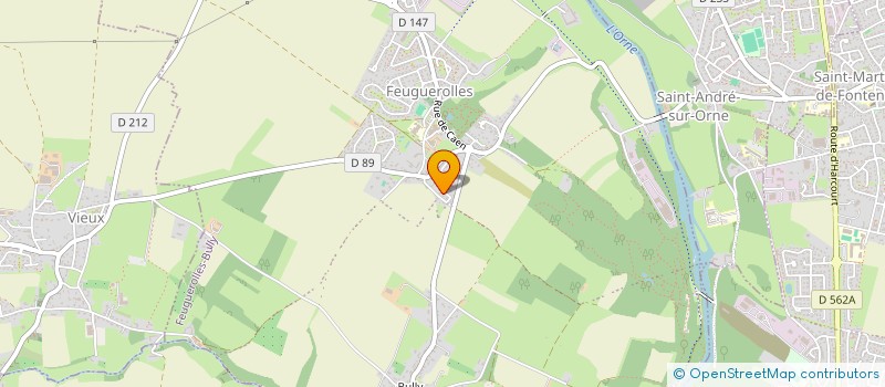 localisation de l'entreprise MONSIEUR STEPHANE JAMES  FEUGUEROLLES-BULLY