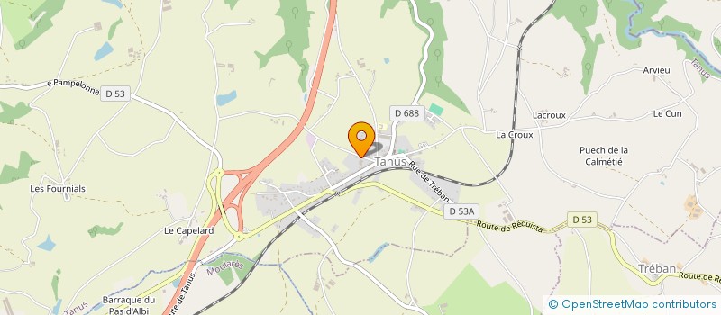 localisation de l'entreprise MONSIEUR STEPHANE JEAMBRUN  TANUS