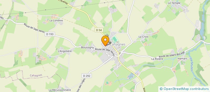 localisation de l'entreprise MONSIEUR STEPHANE JEAN  CAHAGNES