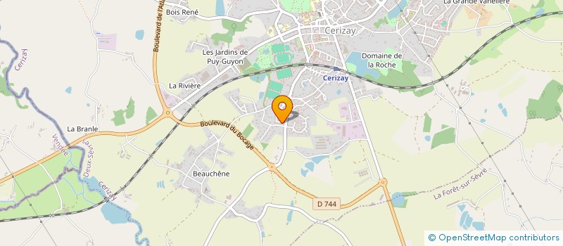 localisation de l'entreprise MONSIEUR STEPHANE JEAN FERNAN TURCAUD  CERIZAY