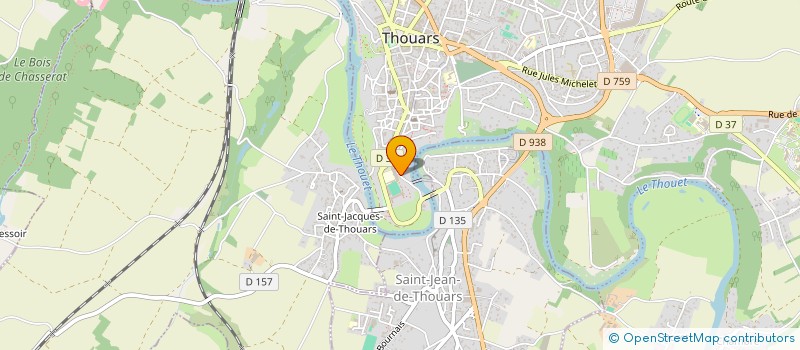 localisation de l'entreprise MONSIEUR STEPHANE JEANNOT à THOUARS