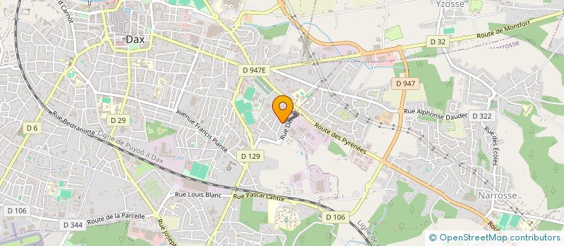 localisation de l'entreprise MONSIEUR STEPHANE JEANSON  DAX