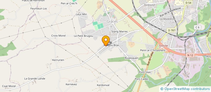 localisation de l'entreprise MONSIEUR STEPHANE JEGOU  GRACES