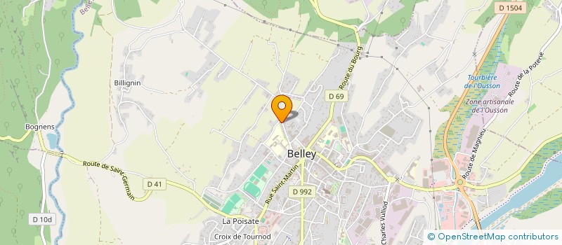 localisation de l'entreprise MONSIEUR STEPHANE JEUNET à BELLEY