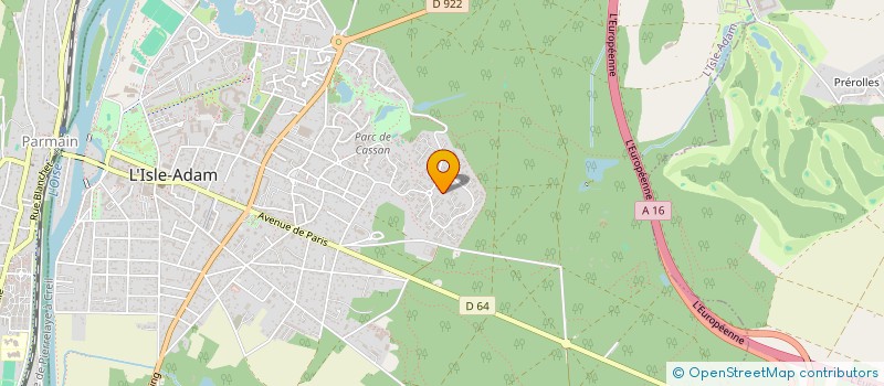 localisation de l'entreprise MONSIEUR STEPHANE JOLLY  L'ISLE-ADAM