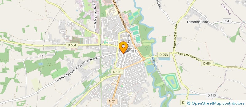 localisation de l'entreprise MONSIEUR STEPHANE JOUANNE  FLEURANCE