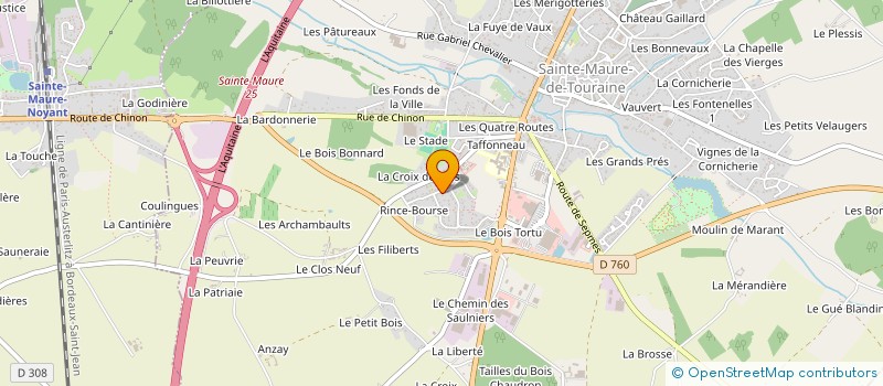 localisation de l'entreprise MONSIEUR STEPHANE JOUFFRET  SAINTE-MAURE-DE-TOURAINE