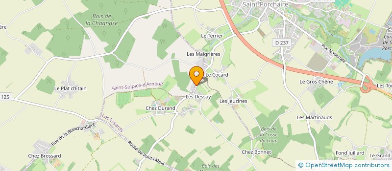 localisation de l'entreprise MONSIEUR STEPHANE JOULIN  SAINT-SULPICE-D'ARNOULT