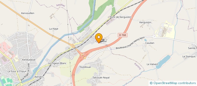 localisation de l'entreprise MONSIEUR STEPHANE JOUNY  PONTIVY