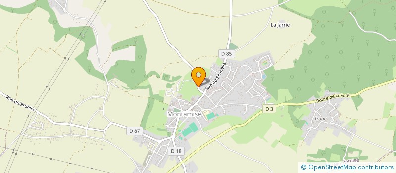 localisation de l'entreprise MONSIEUR STEPHANE JOURDAIN  MONTAMISE