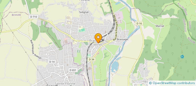 localisation de l'entreprise MONSIEUR STEPHANE KAMMER  BRASSAC-LES-MINES