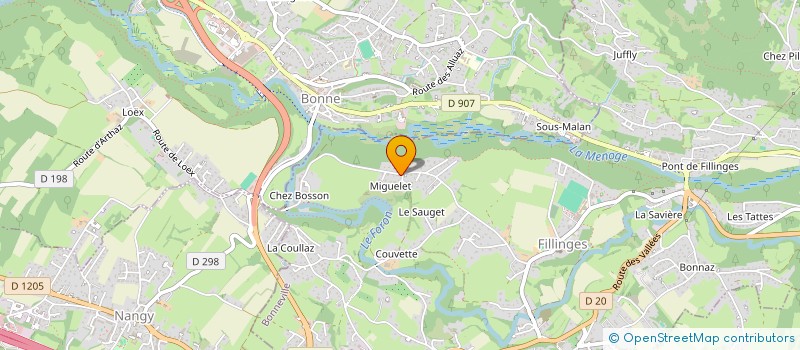 localisation de l'entreprise MONSIEUR STEPHANE KIM  FILLINGES