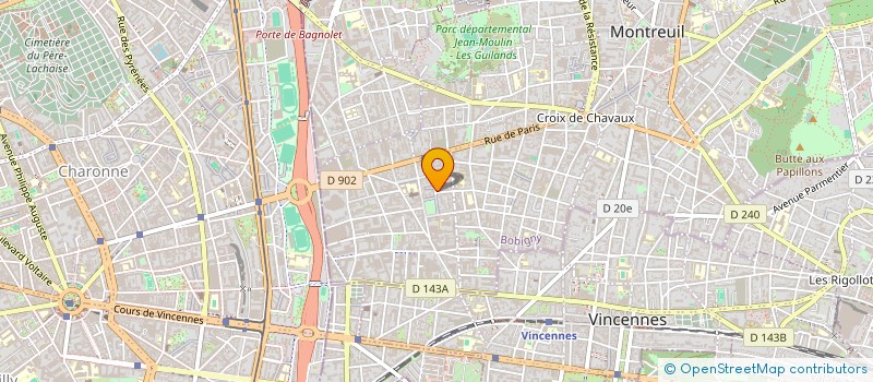 localisation de l'entreprise MONSIEUR STEPHANE KINGUE MOUDIO à MONTREUIL