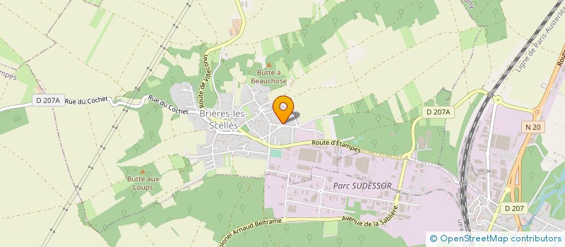 localisation de l'entreprise MONSIEUR STEPHANE KRAFFE  BRIERES-LES-SCELLES