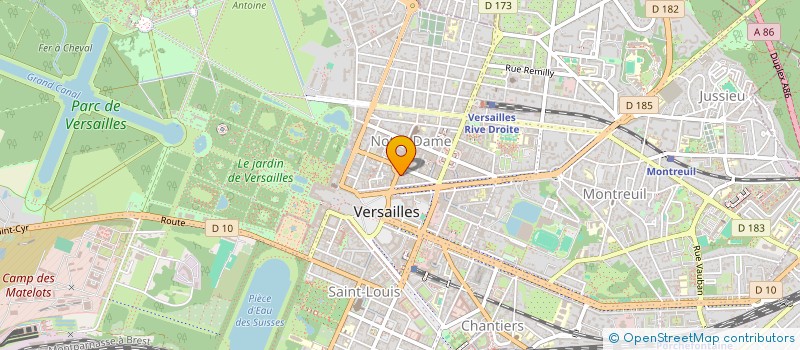 localisation de l'entreprise MONSIEUR STEPHANE KUSIC  VERSAILLES